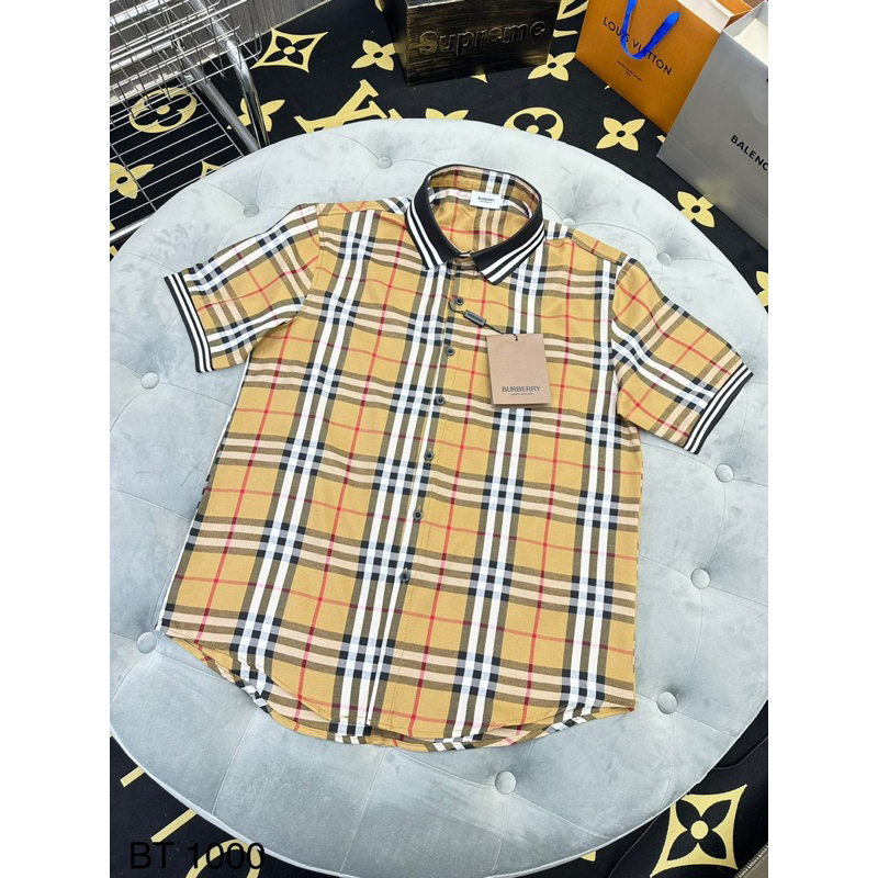 Áo sơ mi nam Burberry cotton mẫu mới nhất lên form đẹp