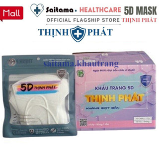 [ 100 CHIẾC ] 1 THÙNG KHẨU TRANG 5D THỊNH PHÁT KHÁNG KHUẨN