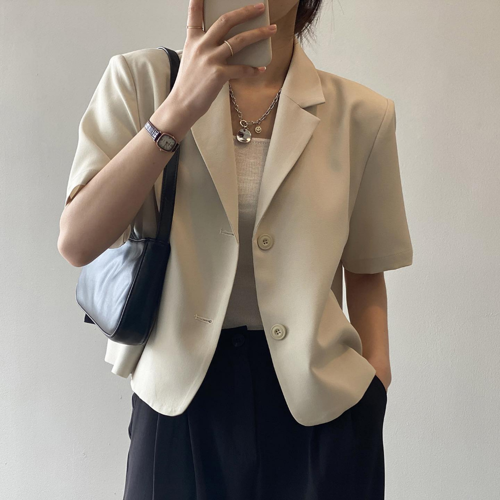 Áo blazer ngắn tay - 200223001 - Tuna The Label