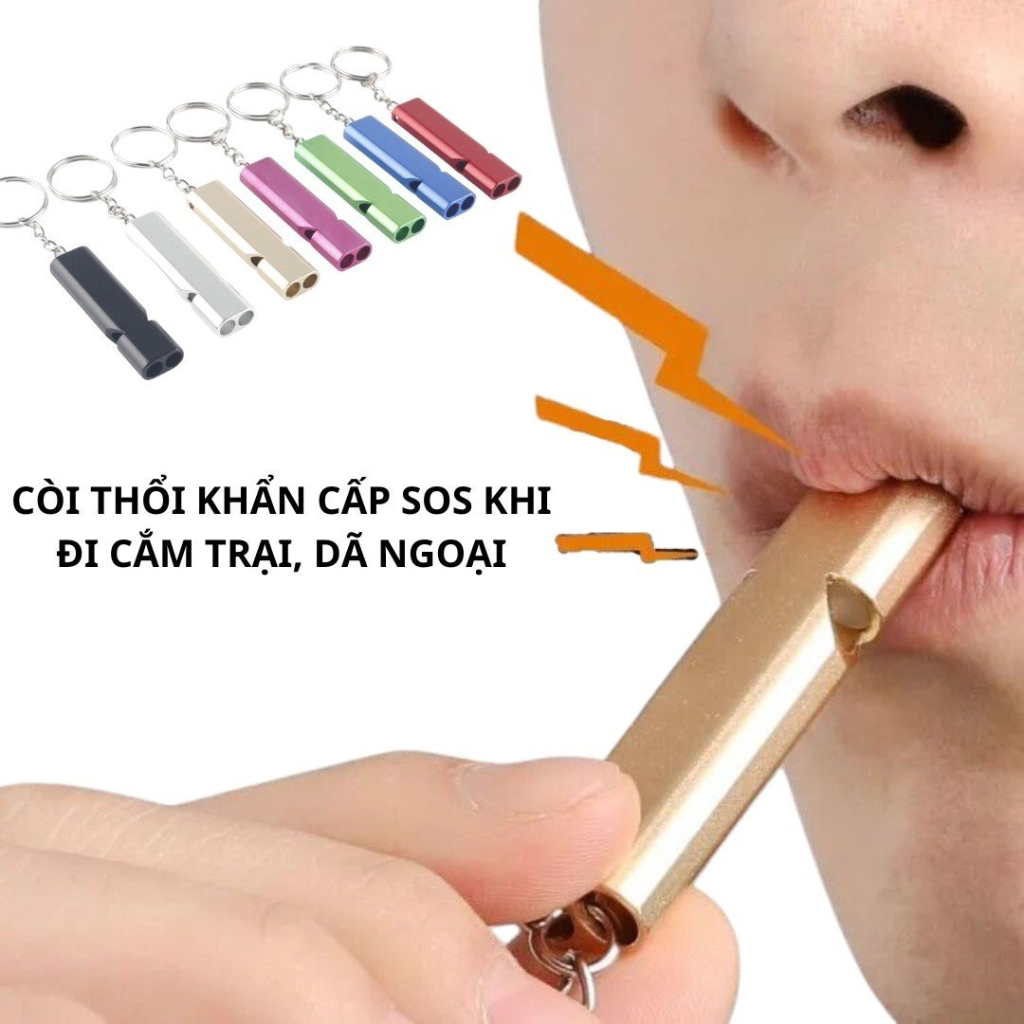 Còi thổi khẩn cấp SOS khi đi cắm trại, các hoạt động ngoài trời, du lịch