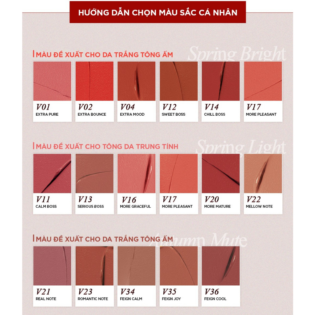 Son Kem Lì Thuần Chay Bbia Last Velvet Tint - V Edition - Version 3 (5 màu) 5g Bbia Official Store