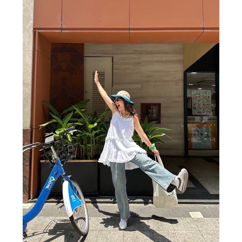 Áo 2 dây form babydoll - DELYN