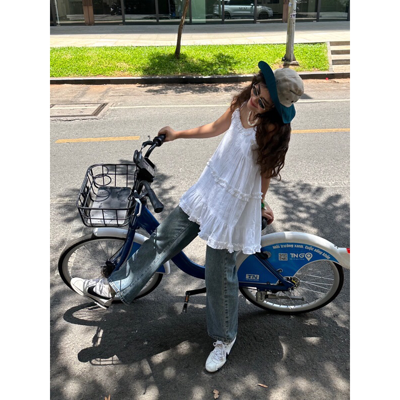 Áo 2 dây form babydoll - DELYN