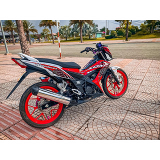 Tem sonic hayabusa trắng đỏ