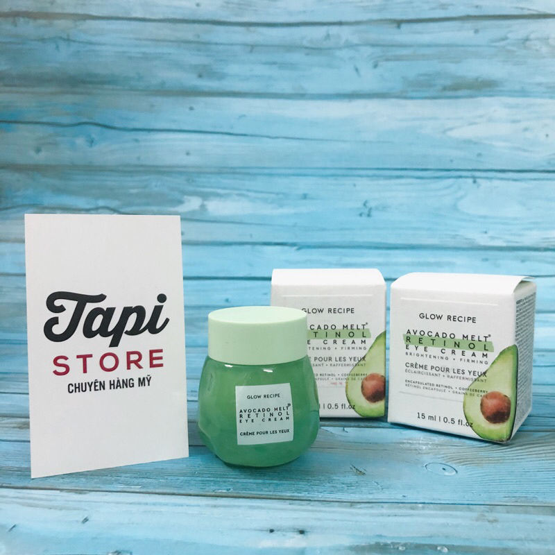 Mạt nạ ngủ cho mắt Glow Recipe Avocado Melt Retinol Eye Sleeping Mask