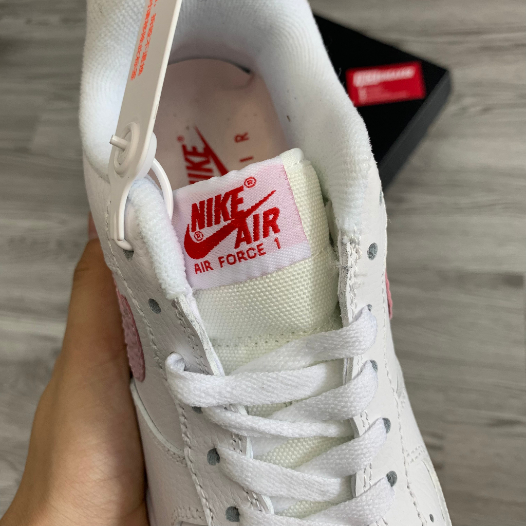 Giày Sneaker Air Force 1 Trắng Hồng, Giày Thể Thao Nữ Valenti Full Box - NICE SNEAKER | Chất lượng siêu cấp