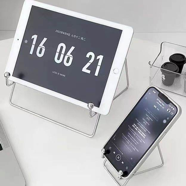 Giá để ipad laptop điện thoại kệ sách bằng kim loại phong cách tối giản