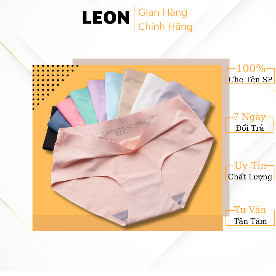 COMBO 5 Quần Lót Nữ Su Đúc Không Viền May Chất Su Mát Lạnh, Mềm Mịn LEON C5032-5033