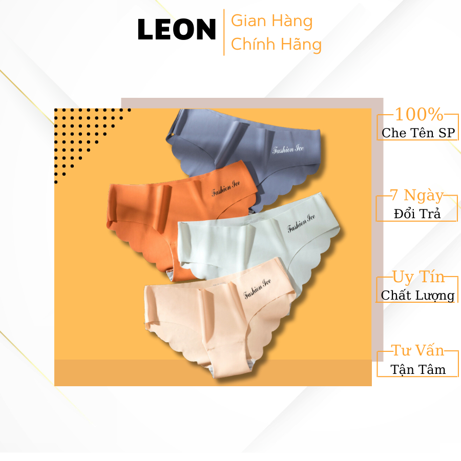 COMBO 5 Quần Lót Nữ Cao Cấp Đúc Su Viền Sóng Hot Không Lộ Đường May LEON C1028