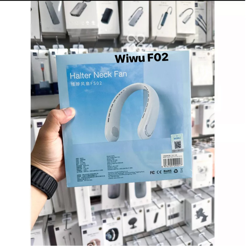 Quạt đeo cổ chạy pin WIWU F02