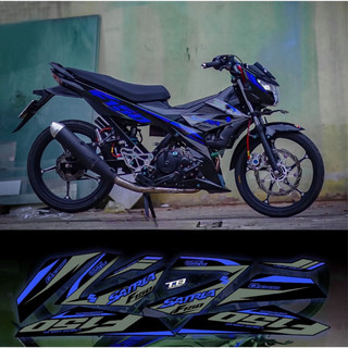 Tem rời satria full đen phối đủ màu