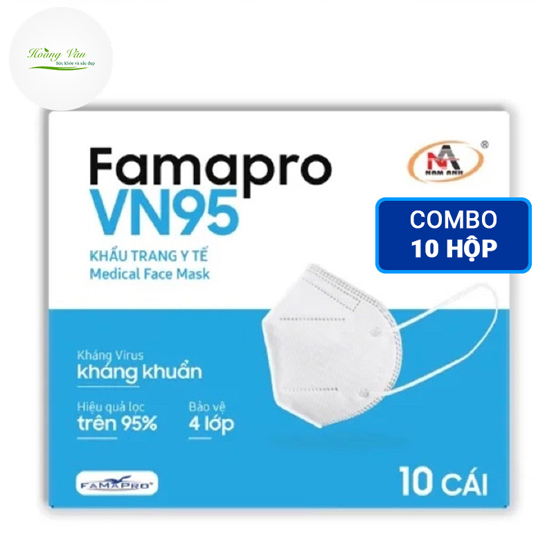 Combo 10 x Hộp Khẩu trang y tế Famapro VN95