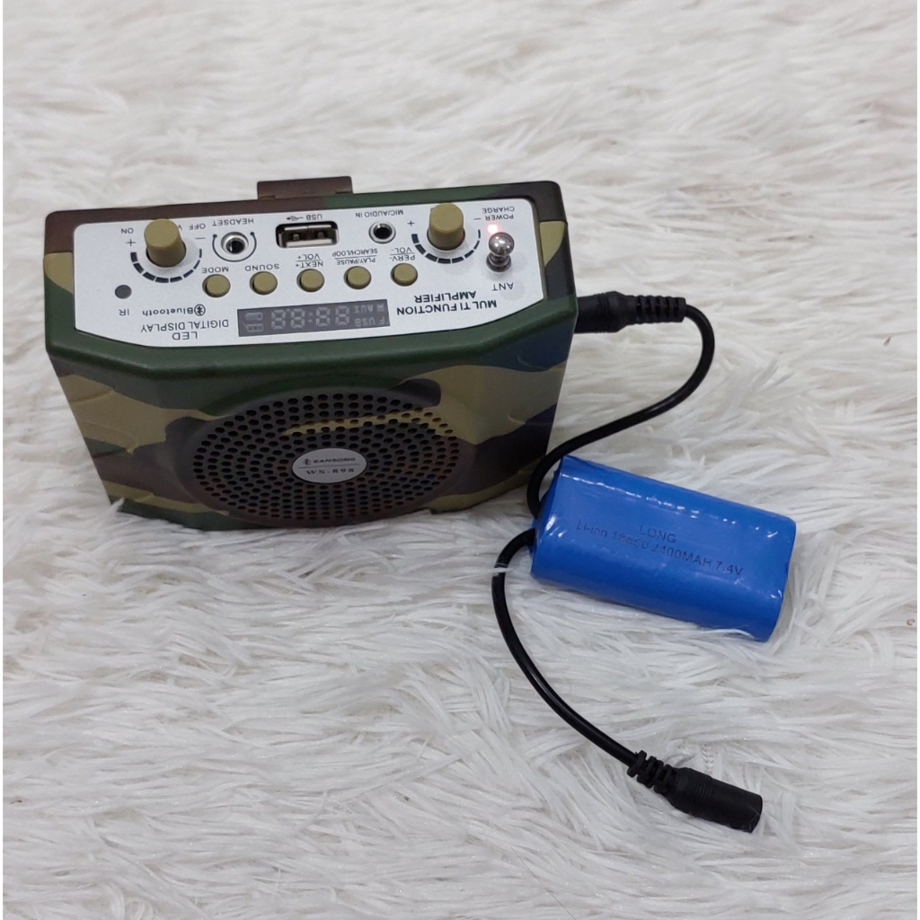 Pin sạc dự phòng, pin dự phòng dùng cho loa trợ giảng, loa bluetooth ws 898 loại 1