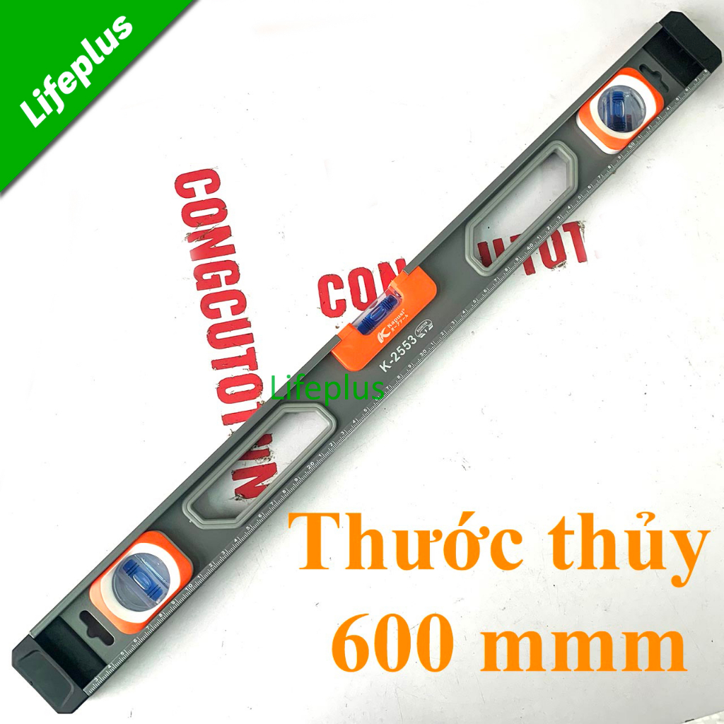 Thước thủy nhôm đúc cao cấp có tay hít 60mm Kapusi K-2553
