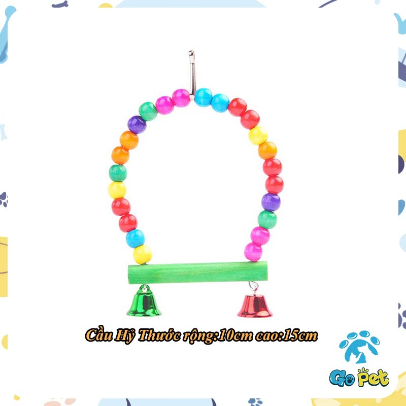 10 Bộ Đồ Chơi Cho Vẹt Treo Có Chuông  Cho Vẹt Cưng đồ chơi cho chim vẹt