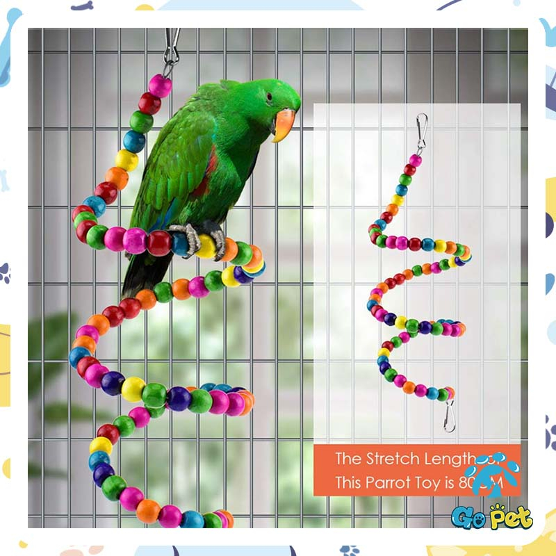 10 Bộ Đồ Chơi Cho Vẹt Treo Có Chuông  Cho Vẹt Cưng đồ chơi cho chim vẹt