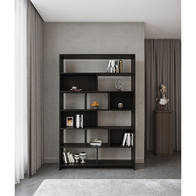 VERTICA, Kệ kệ để đồ SHE_176, 118x30x180cm, kệ gỗ Scandi Home