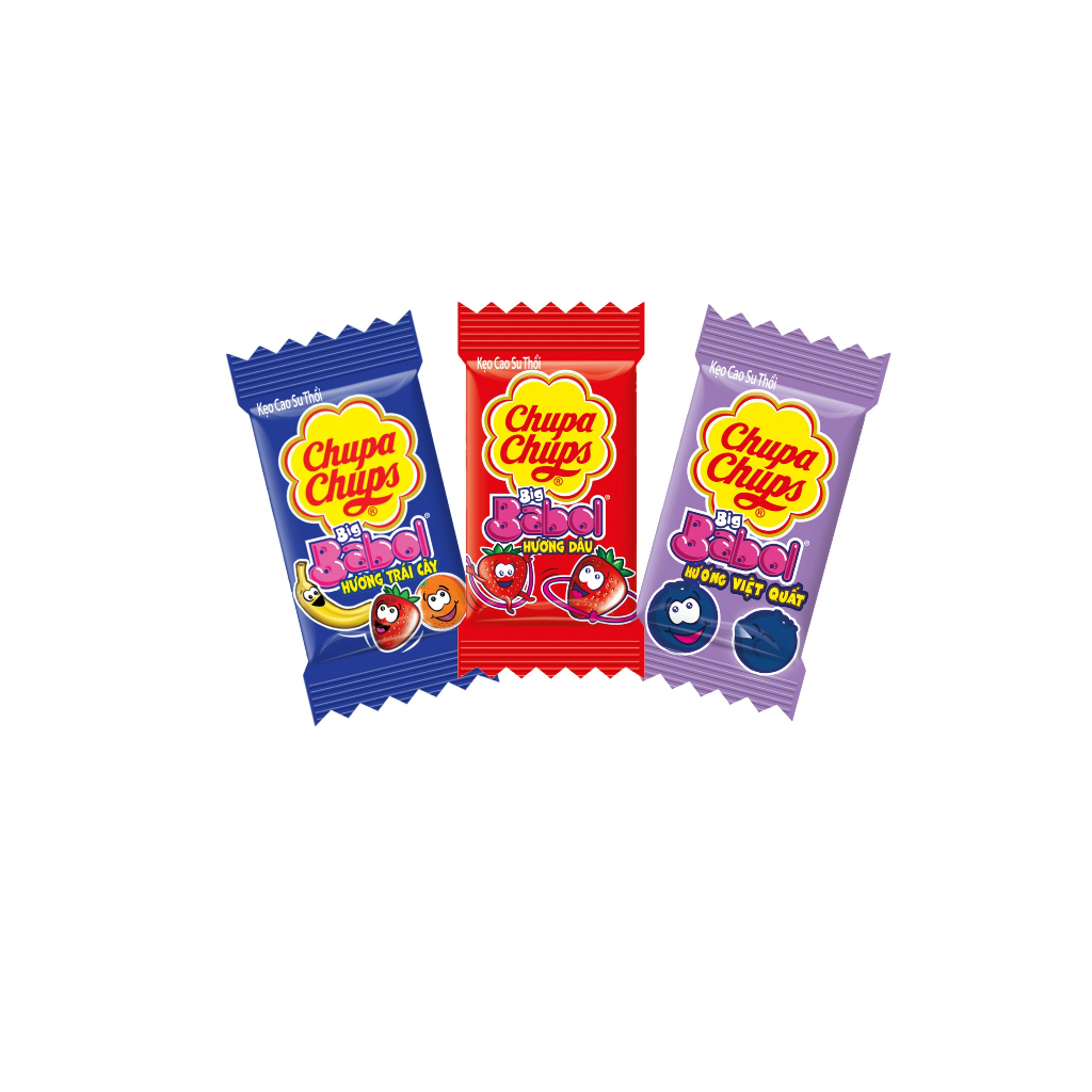 Kẹo gum thổi Big Babol Hương Trái Cây Hỗn Hợp (Gói 40 viên)