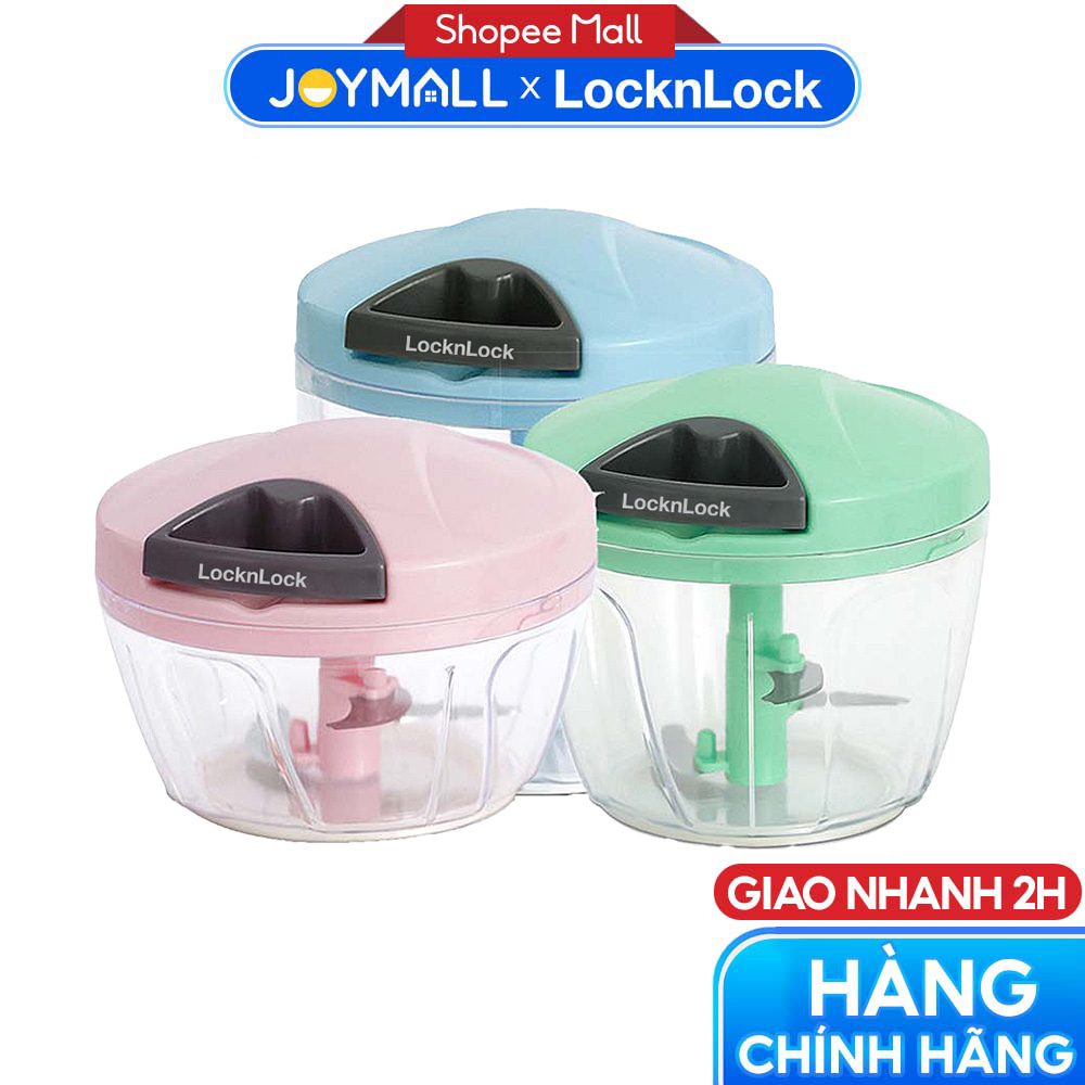 Dụng cụ xay tỏi ớt LocknLock mini - Hàng chính hãng lưỡi xay bén, kéo tay đơn giản, dễ vệ sinh - JoyMall