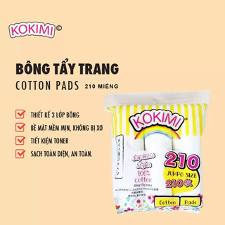 [MEMINSTORE] BÔNG TẨY TRANG KOKIMI 210 240 MIẾNG MIHOO VIỀN BÔNG ÉP CHẶT 100 pads ( CHÍNH HÃNG )