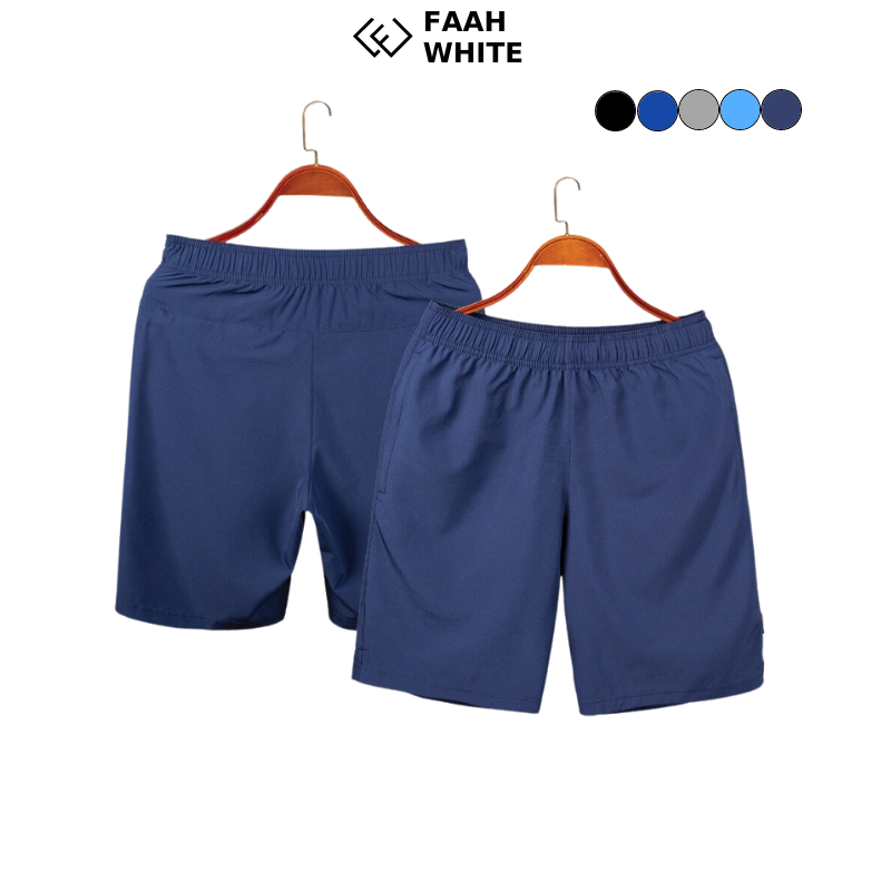 Quần Đùi Nam Chun VICENZO Có Khoá Túi Vải Gió Siêu Nhẹ , Quần Short Cạp Chun Thể Thao Nam Năng Động