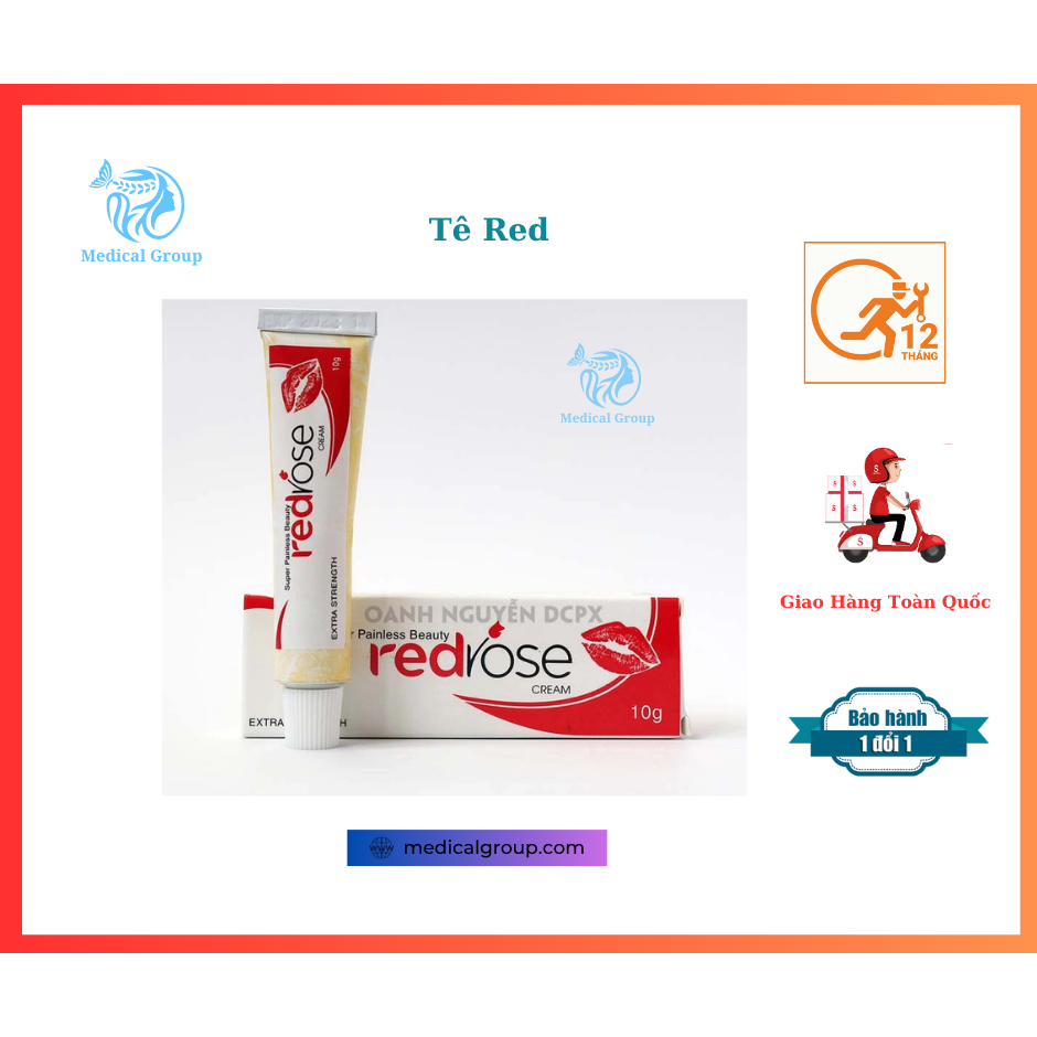 Kem Ủ Tê Red Rose_Kem Ủ Tê Môi Mày M