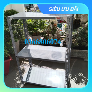Kệ sắt v lỗ cao 0.75m x 0.5 x 0.8 3 tầng mâm
