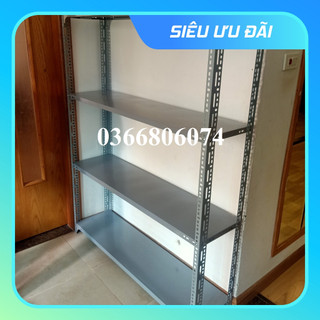 Kệ sắt v lỗ đa năng cao 1.3m có 4 mặt mâm
