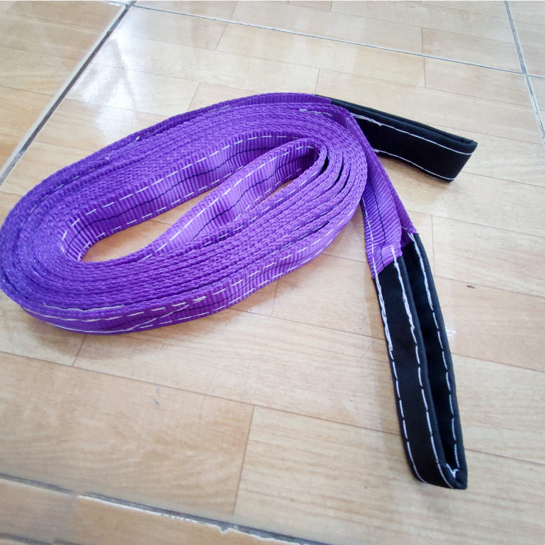 Dây cáp vải cẩu hàng, dây bẹ 1 tấn, dây cẩu 1 tấn - Bản rộng 38mm - Nhiều kích thước 1 - 12m, SF 5:1