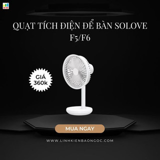 Quạt để bàn tích điện F5 Mumuji | Qisolove