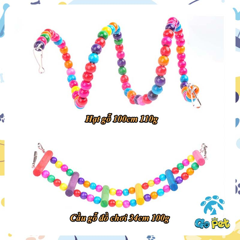 10 Bộ Đồ Chơi Cho Vẹt Treo Có Chuông  Cho Vẹt Cưng đồ chơi cho chim vẹt