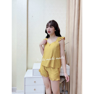 Bộ pyzama mặc nhà chất liệu lụa cao cấp