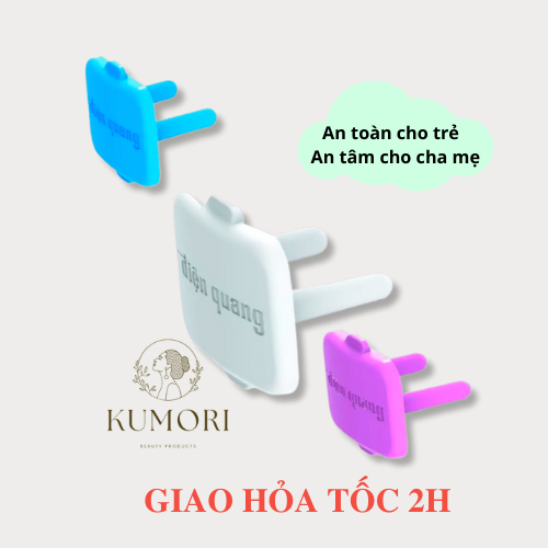 BỊCH 20 NẮP CHE LỖ CẮM ĐIỆN BẢO VỆ EM BÉ ĐIỆN QUANG đồ bịt lỗ điện an toàn cho bé nút che ổ điện ĐQ OPC01W chống giật