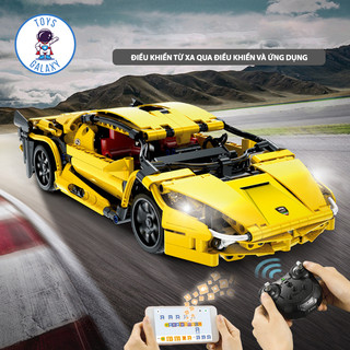 Đồ chơi lắp ráp mô hình điều khiển từ xa rc siêu xe lamborghini sian / bugatti / ferrari / pagani / porsche c51055