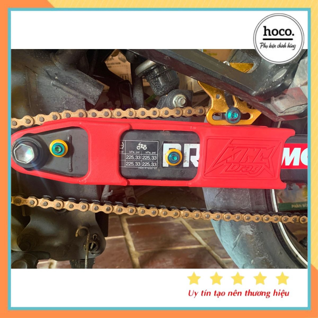 Cao su gắp Kingdarg cho xe máy ex 150 lắp như zin không cần khoan gắp