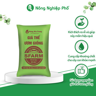 Giá thể ươm giống ươm hạt sfarm - bao 50dm3 ~ 22kg