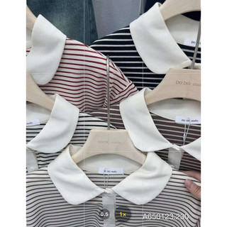 BOO'S STORE ÁO THUN CROPTOP CỔ BẺ