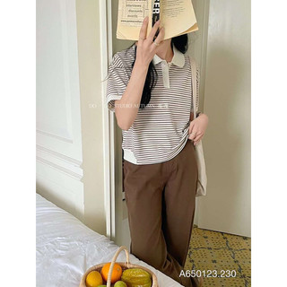 BOO'S STORE ÁO THUN CROPTOP CỔ BẺ