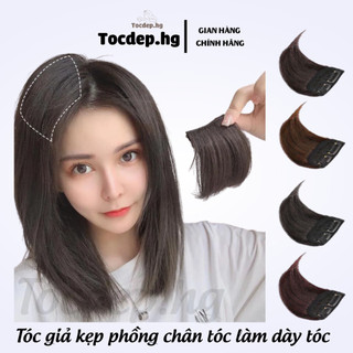 Tóc giả kẹp phồng chân tóc làm dày tóc Tocdep.hg 10cm