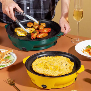 Chảo Điện Chống Dính Size Lớn, Có Thể Chiên Trứng, Nướng Xào Dễ Vệ Sinh, Điều Chỉnh Nhiệt Phù Hợp Gia Đình 2-3 Người