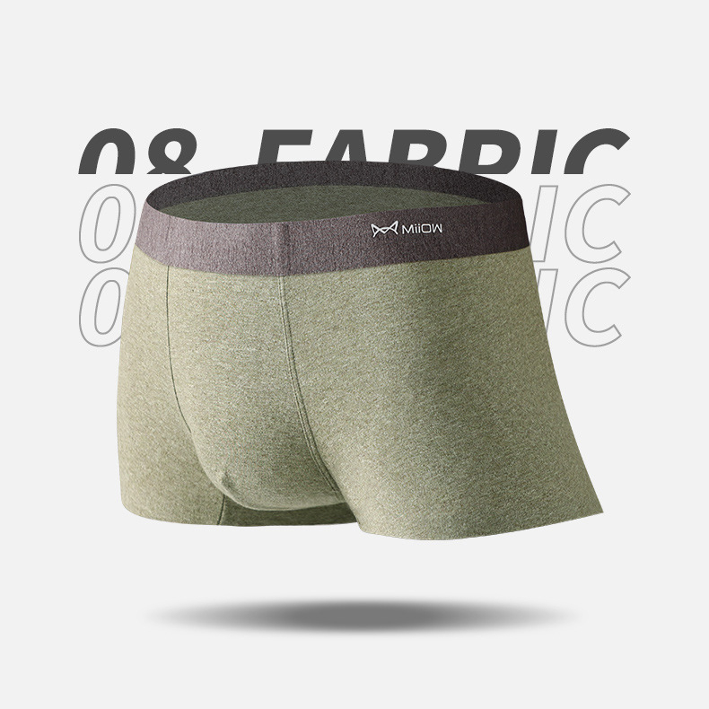 Hộp 3 quần sịp nam boxer cao cấp Miiow chất liệu Modal gỗ sồi tinh khiết kháng khuẩn