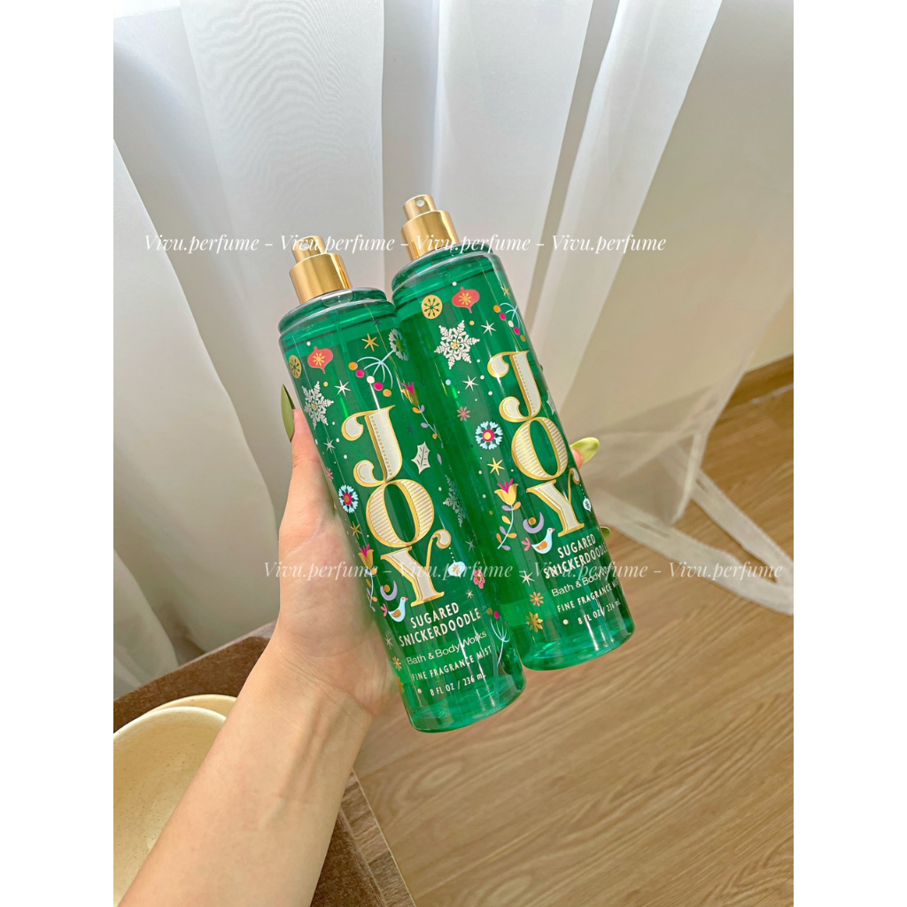 (Mùi bắp rang bơ) Bodymist BBW hương JOY Sugared Snickerdoodle