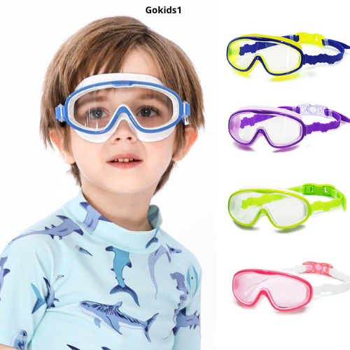 Kính bơi, mũ bơi trẻ em từ 3 đến 15 tuổi chính hãng Gokids1 360 bảo vệ mắt cản tia UV, hạn chế sương mờ ngăn nước