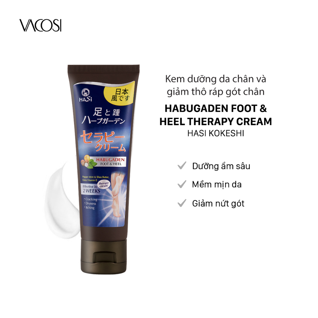 Kem dưỡng da chân HASI HABUGADEN FOOT & HEEL THERAPY CREAM 80g