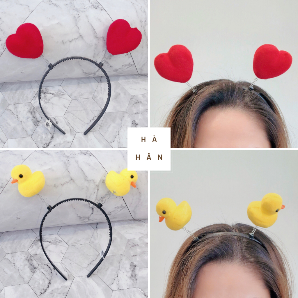 Cài tóc cute hình trái tim/ vịt con siêu dễ thương [CM1222/CM122201]