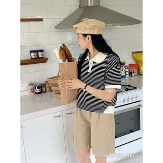 BOO'S STORE ÁO THUN CROPTOP CỔ BẺ