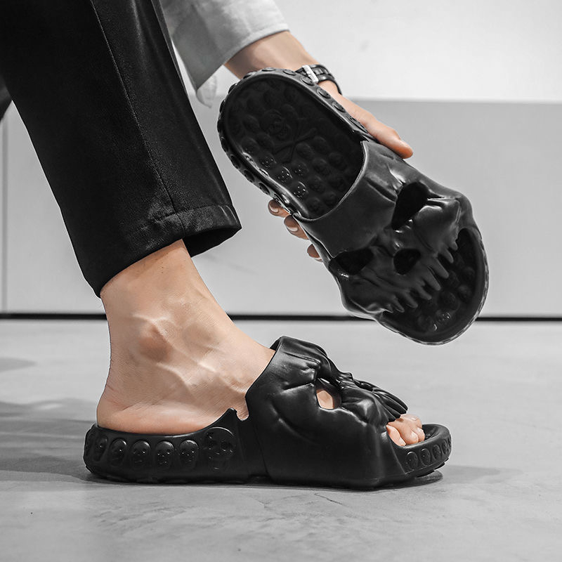 Dép Sandal Đi Trong Nhà Đế Dày Hình Đầu Lâu  HOT TREND 2023 Hàng Loại 1 SIZE 36-45