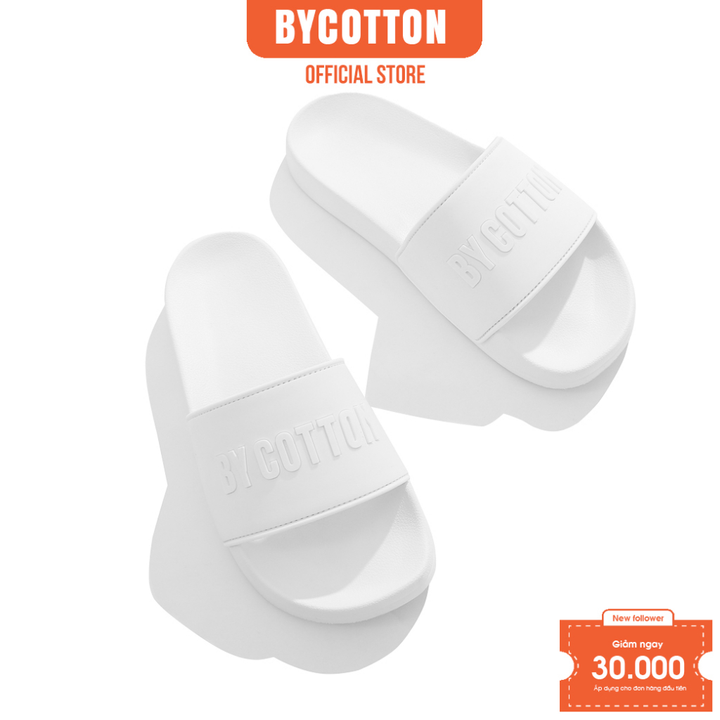 Dép Nam Cao Cấp White Slipper BY COTTON