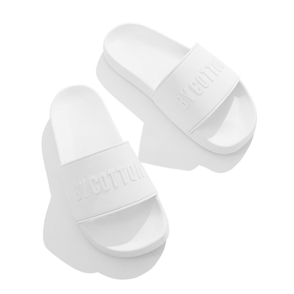 Dép Nam Cao Cấp White Slipper BY COTTON