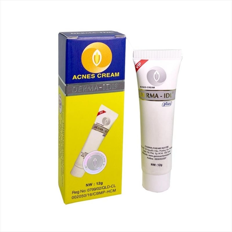Derma-IDL tuýp 12g mụn nhọt,mụn đầu đen